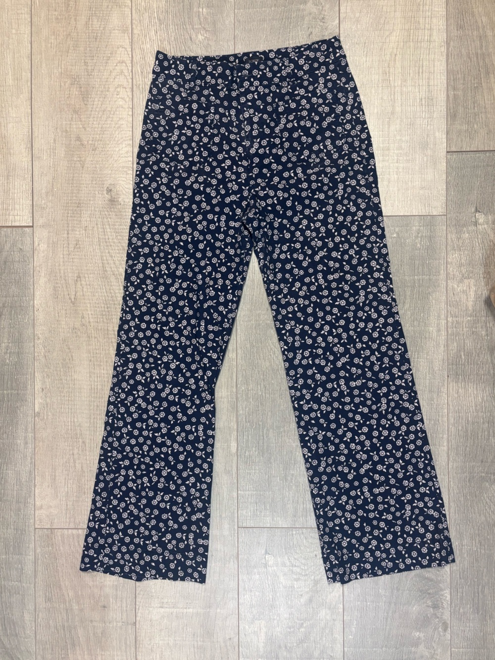 JCrew Navy Floral Pants